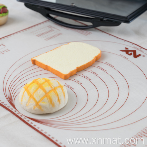 Food grade non-slip rolling silicone baking dough mat